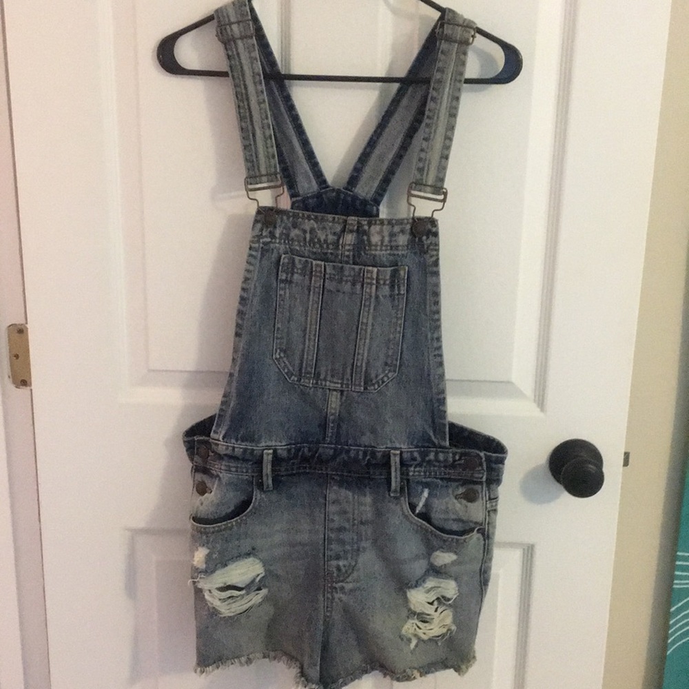 Denim Romper - Picture 1 of 3